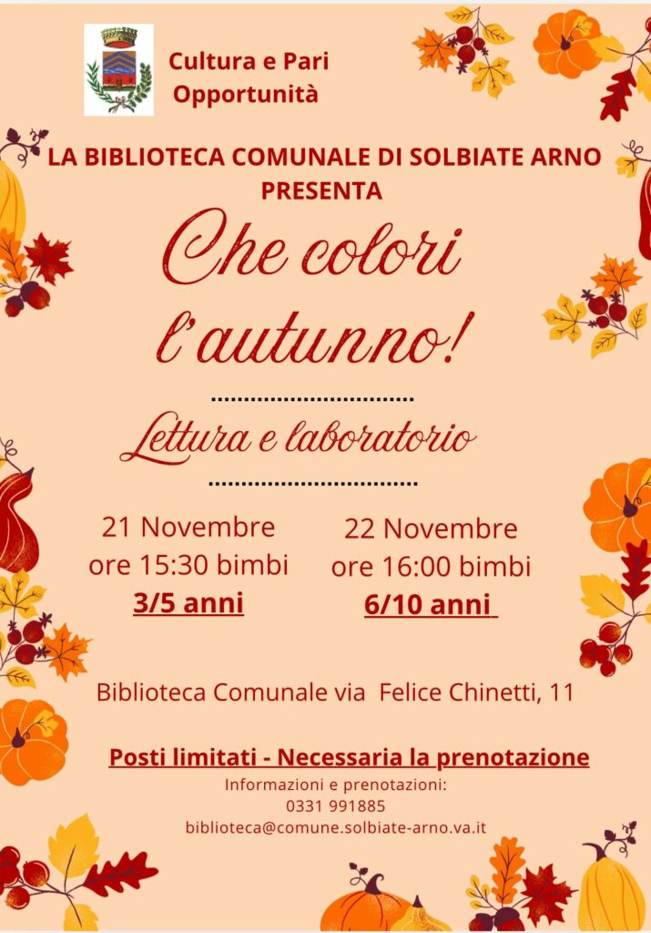 lettura e laboratorio sull' autunno - bambini 3/5 anni